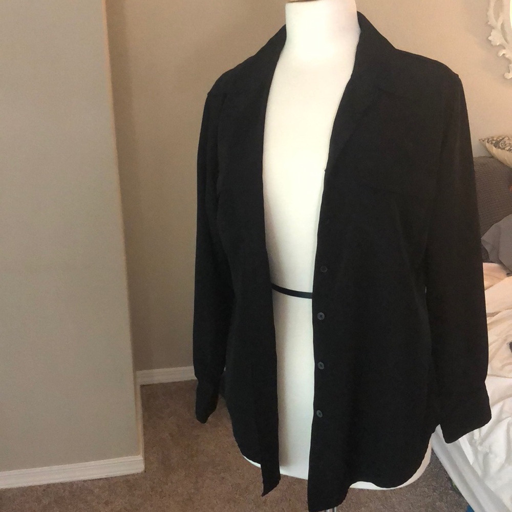 Black button shirt